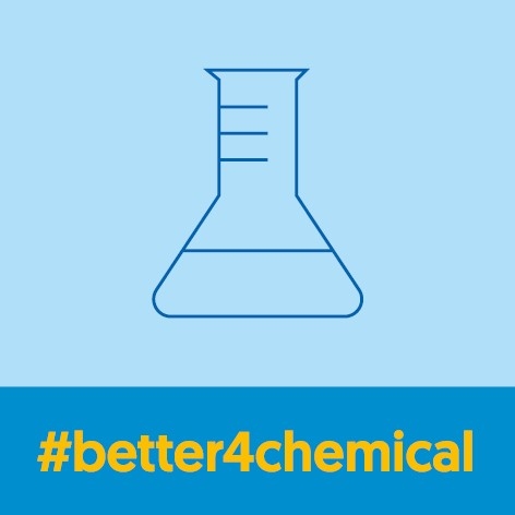 Symbol und Hashtag für better4chemical