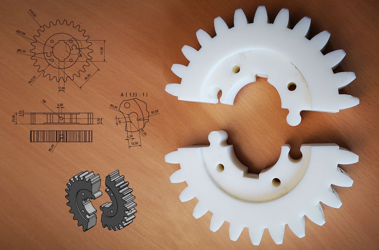 3D Rekonstruktion von Kunststoffteilen mit CAD Zeichnung