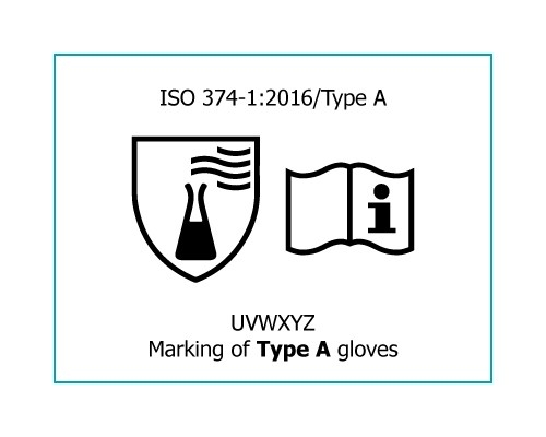 chemical protective gloves type A